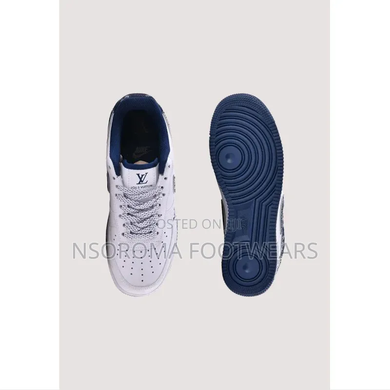Nike Air Force 1 Louis Vuitton – White Blue Luxury (38–45) –