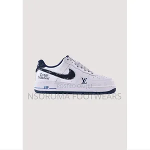 Nike Air Force 1 Louis Vuitton – White Blue Luxury (38–45) –