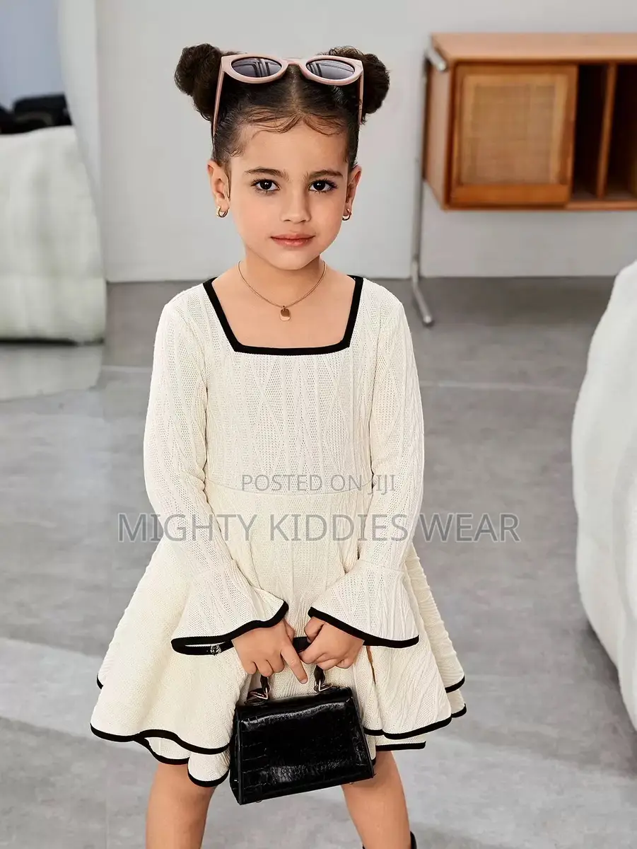 Elegant Style Double Layer Skirt Dress Age 5-8yrs Only