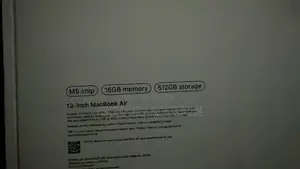 New Laptop Apple MacBook Air 16GB Apple M5 SSD 512GB