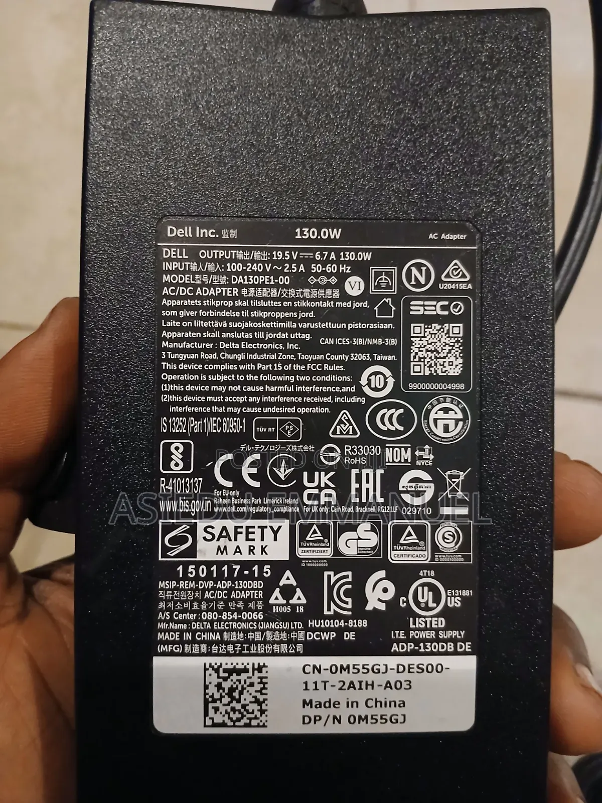 Origional 130w Dell Big Pin Adaptor