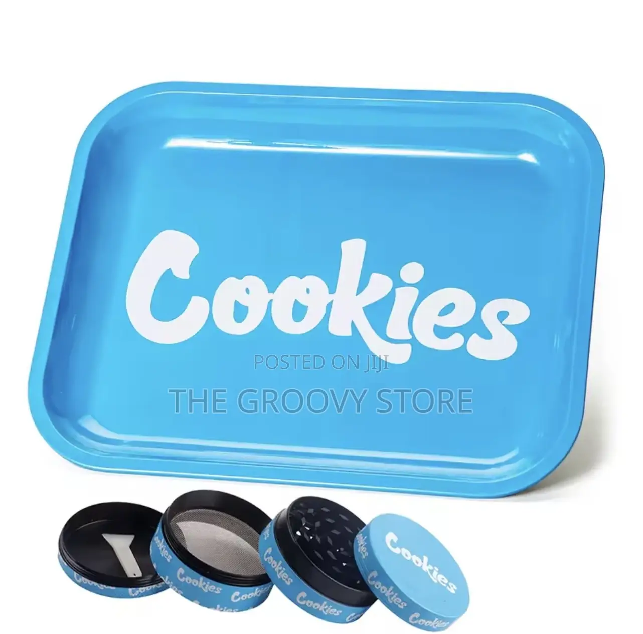 Blue Cookies Metal Rolling Tray Herb Grinder