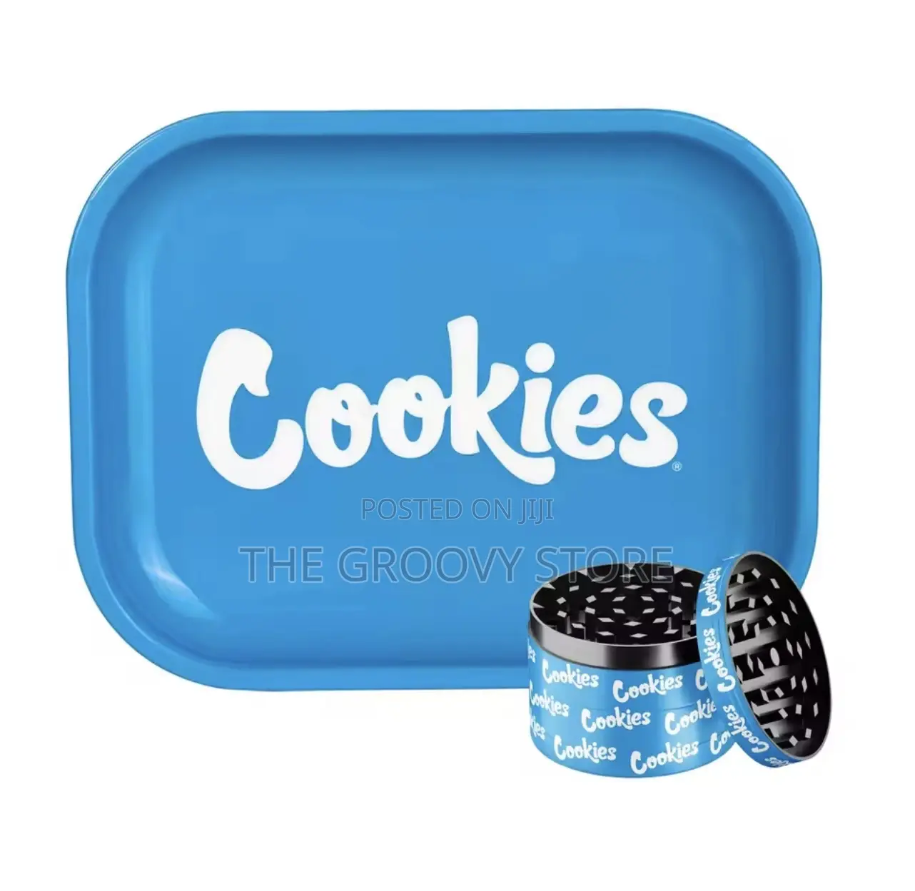 Blue Cookies Metal Rolling Tray Herb Grinder