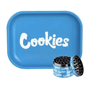 Blue Cookies Metal Rolling Tray Herb Grinder