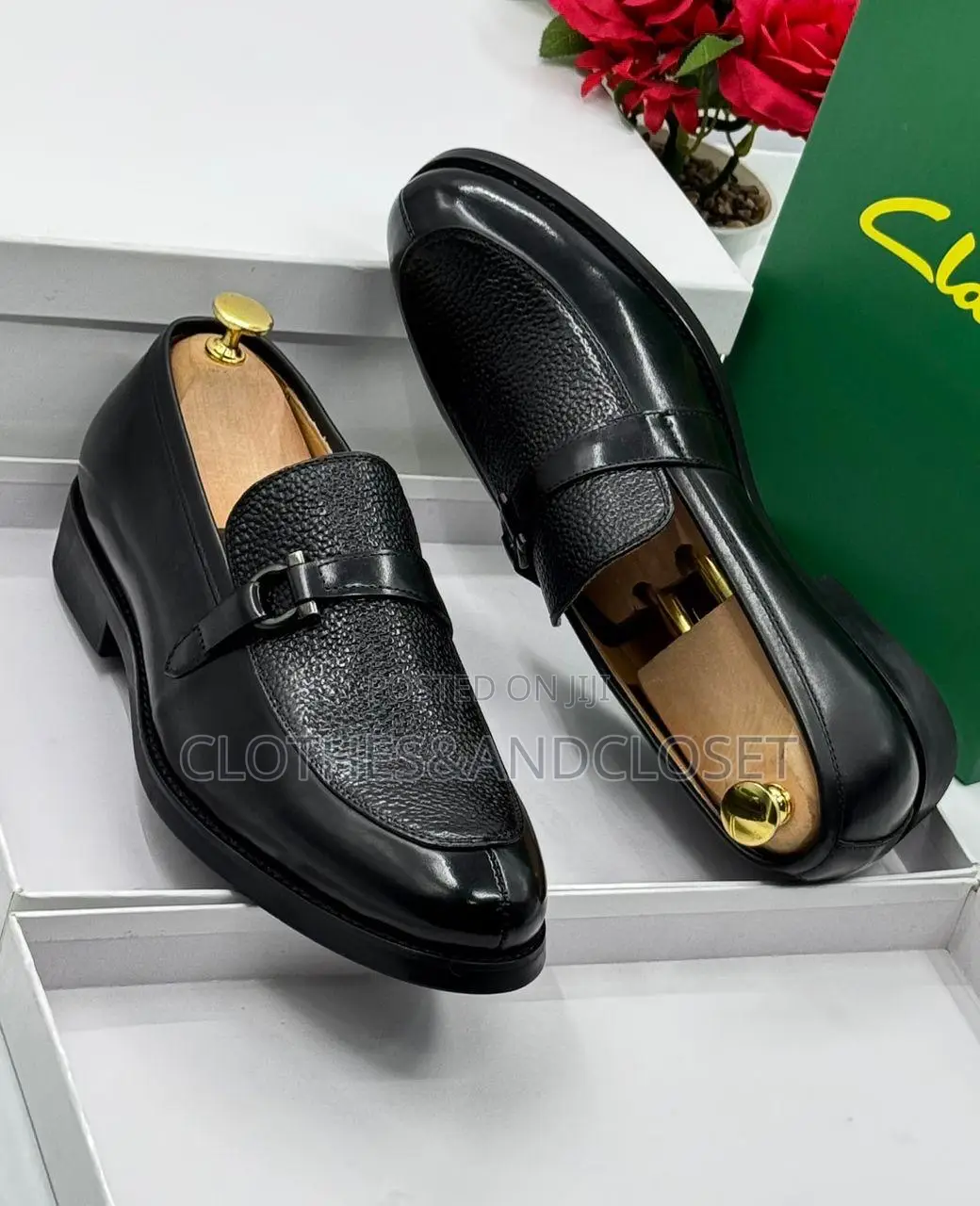 Men's Premium Black Leather Slip-on Loafer