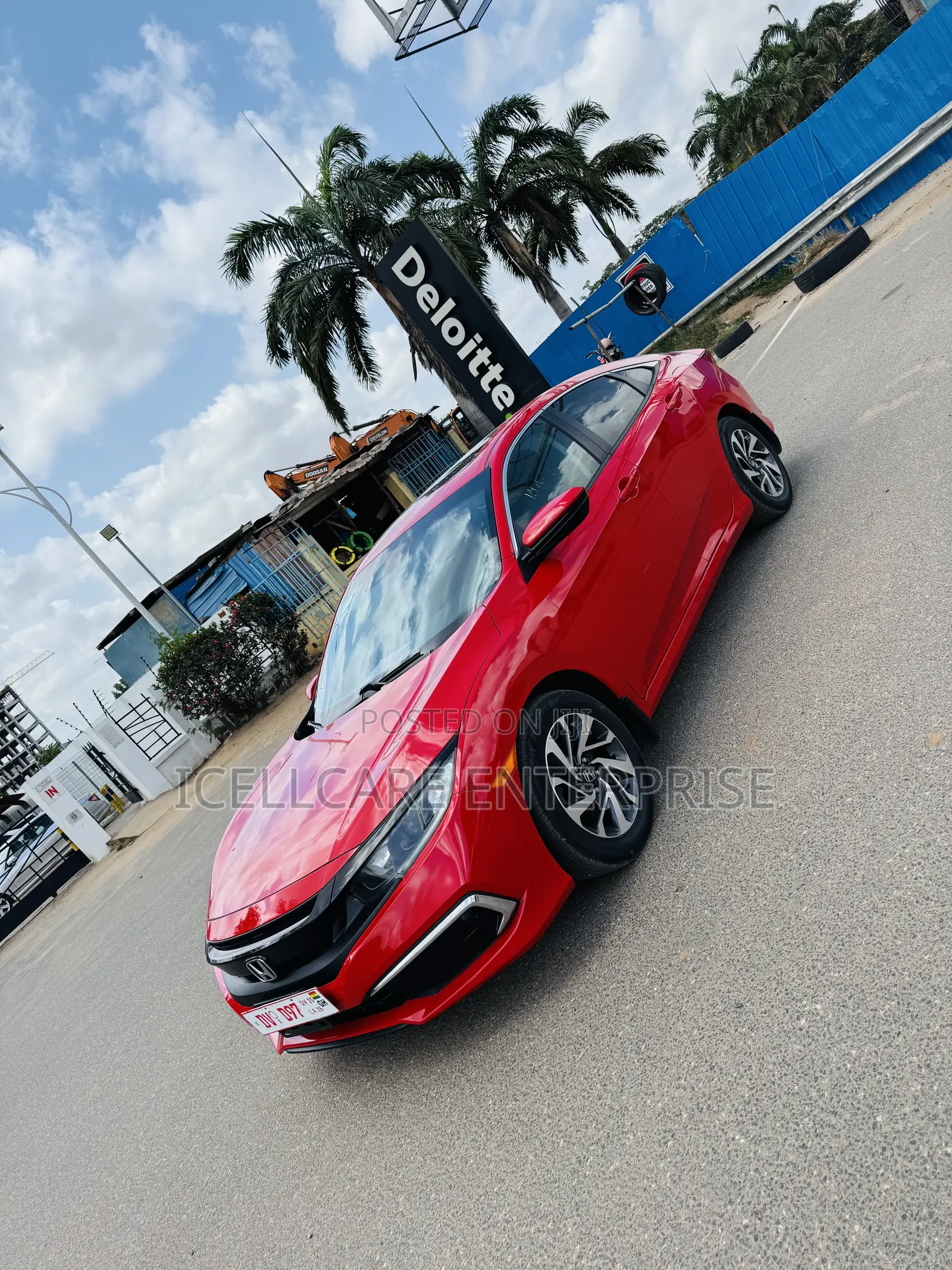 Honda Civic EX Sedan 2019 Red