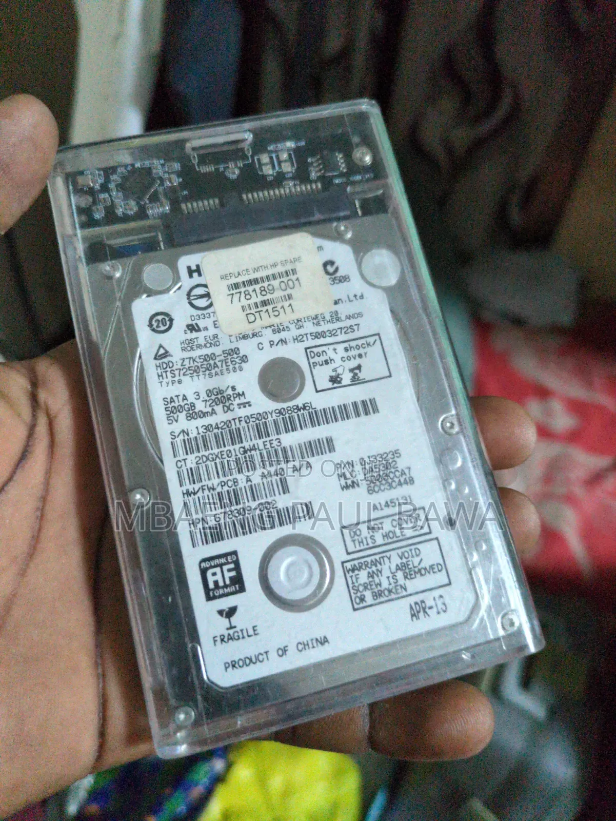 500 Gb External Hard Disk