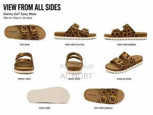 Easy Wear Leopard Print Slide Sandals