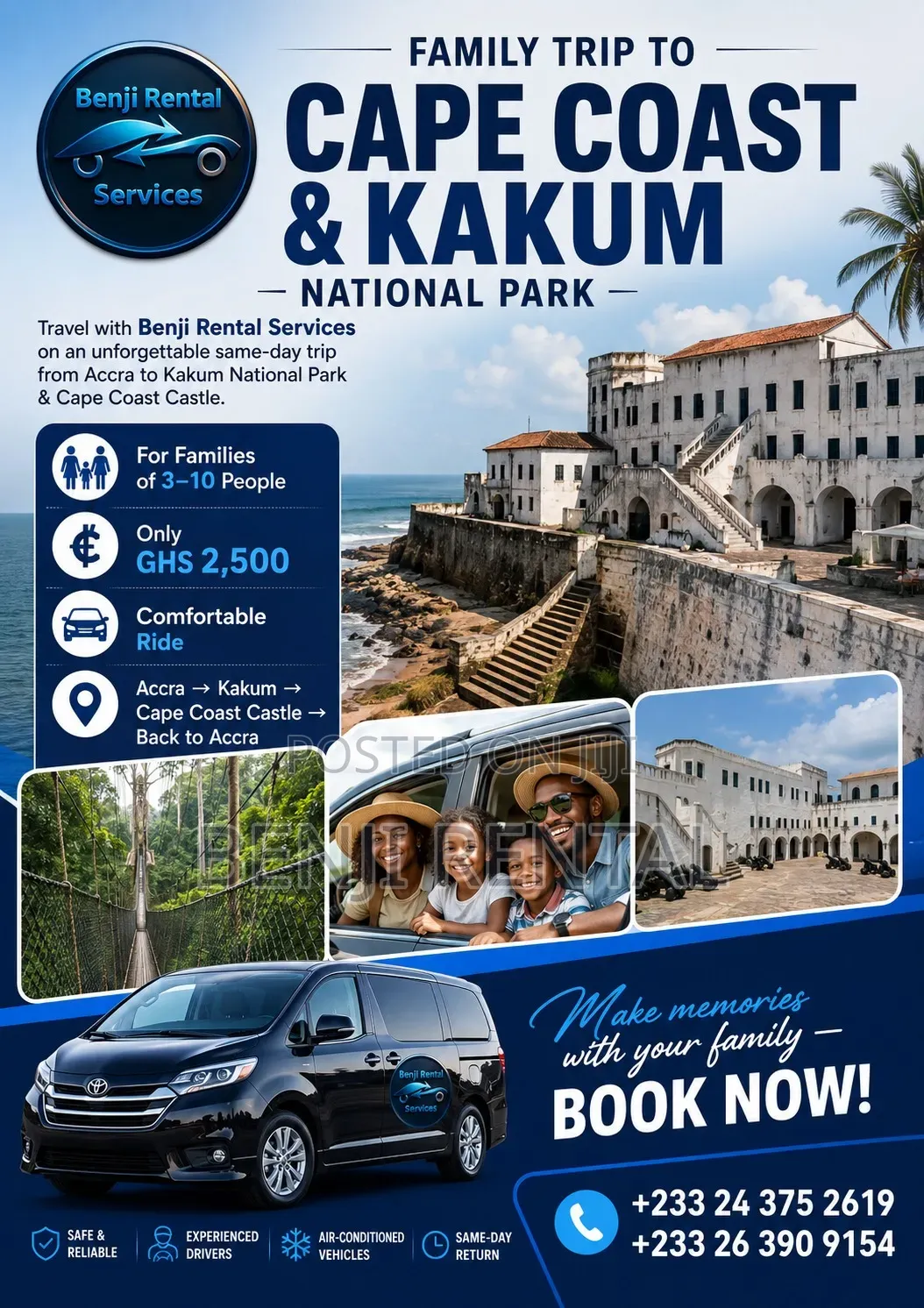 Time to Tour Ghana With Benji Rental