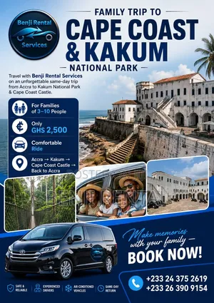 Time to Tour Ghana With Benji Rental