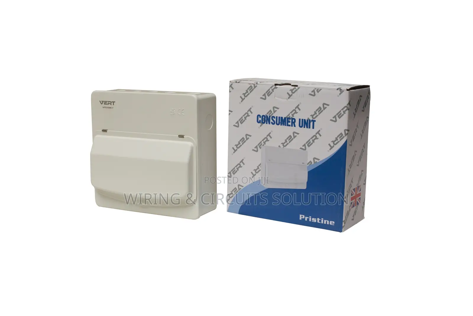 Vert Metal Single Phase Consumer Unit With 100amp Isolator