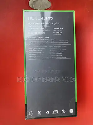 New Infinix Note 40 Pro 5G 256 GB Black