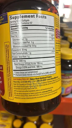 Nature Made Omega 3 Fish Oil
