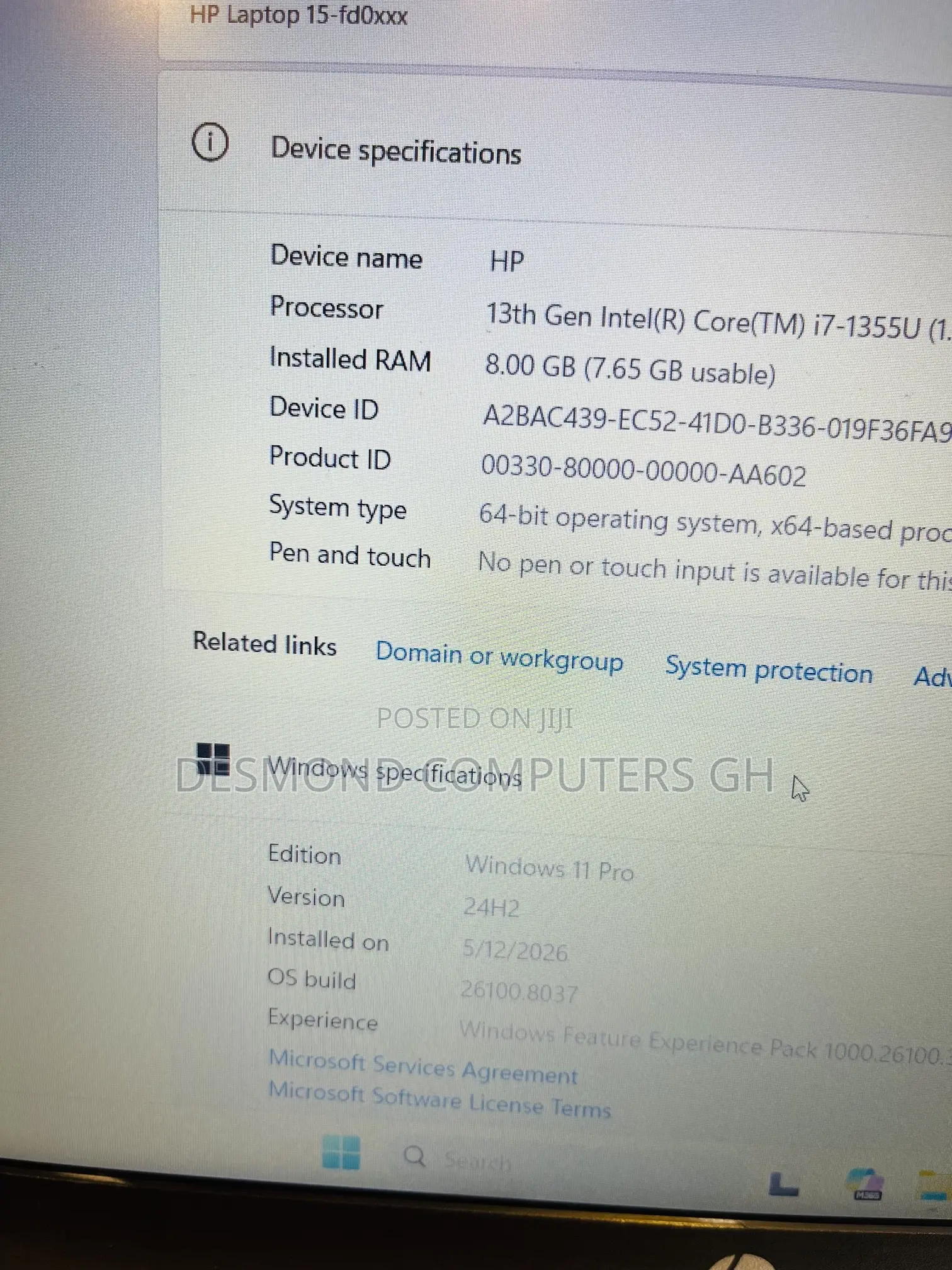 Laptop HP 15 8GB Intel Core i7 SSD 512GB