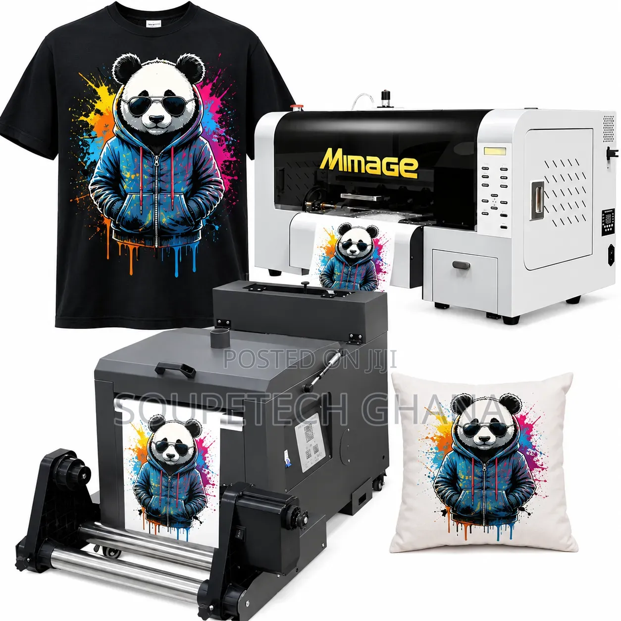 A3 Dtf Printer–Double Xp600 Head + Laminator + Inks, Film Powder