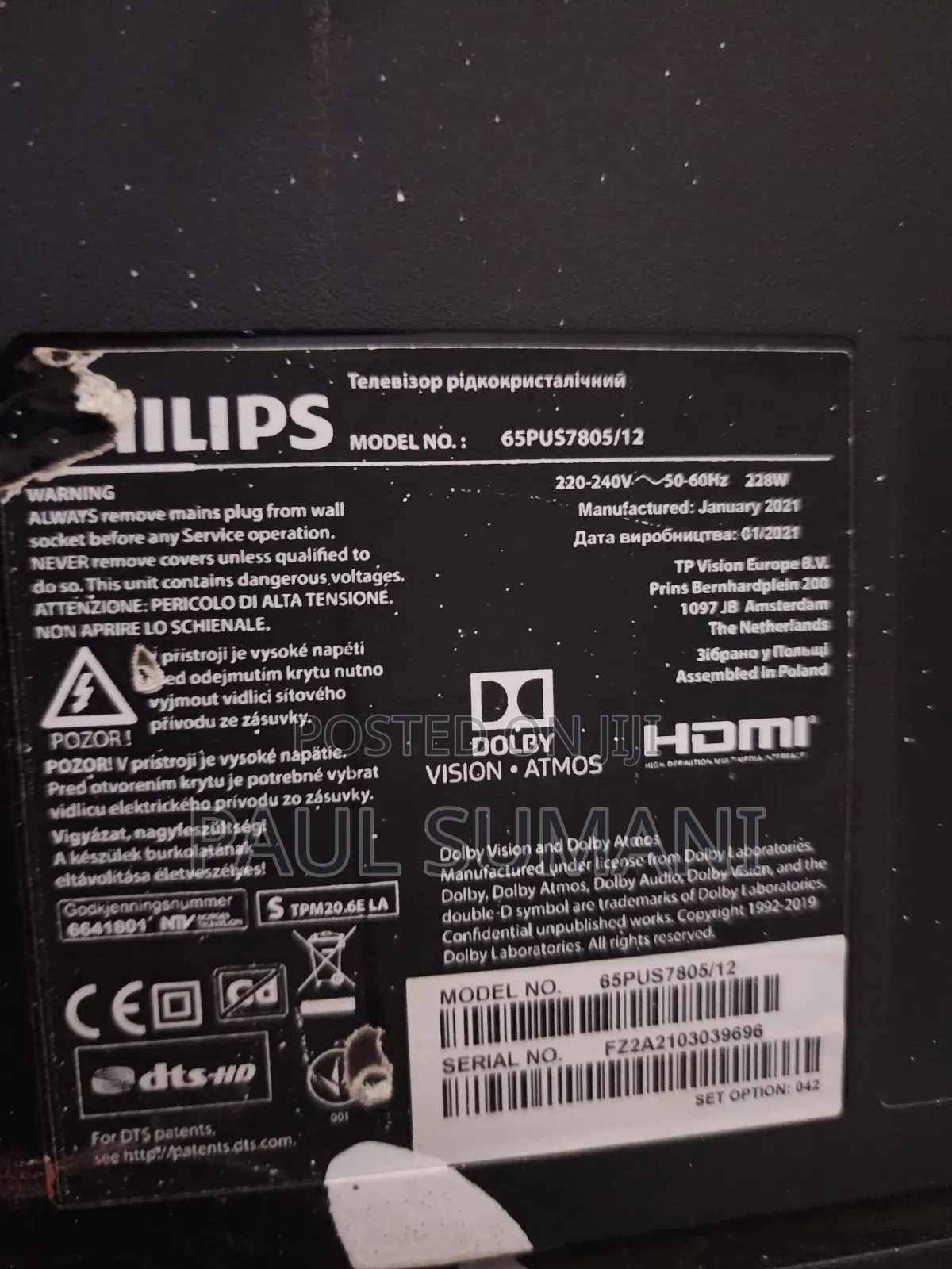 Philips 65-Inch Smart Television