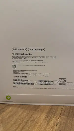 New Laptop Apple MacBook Neo 2026 8GB SSD 256GB