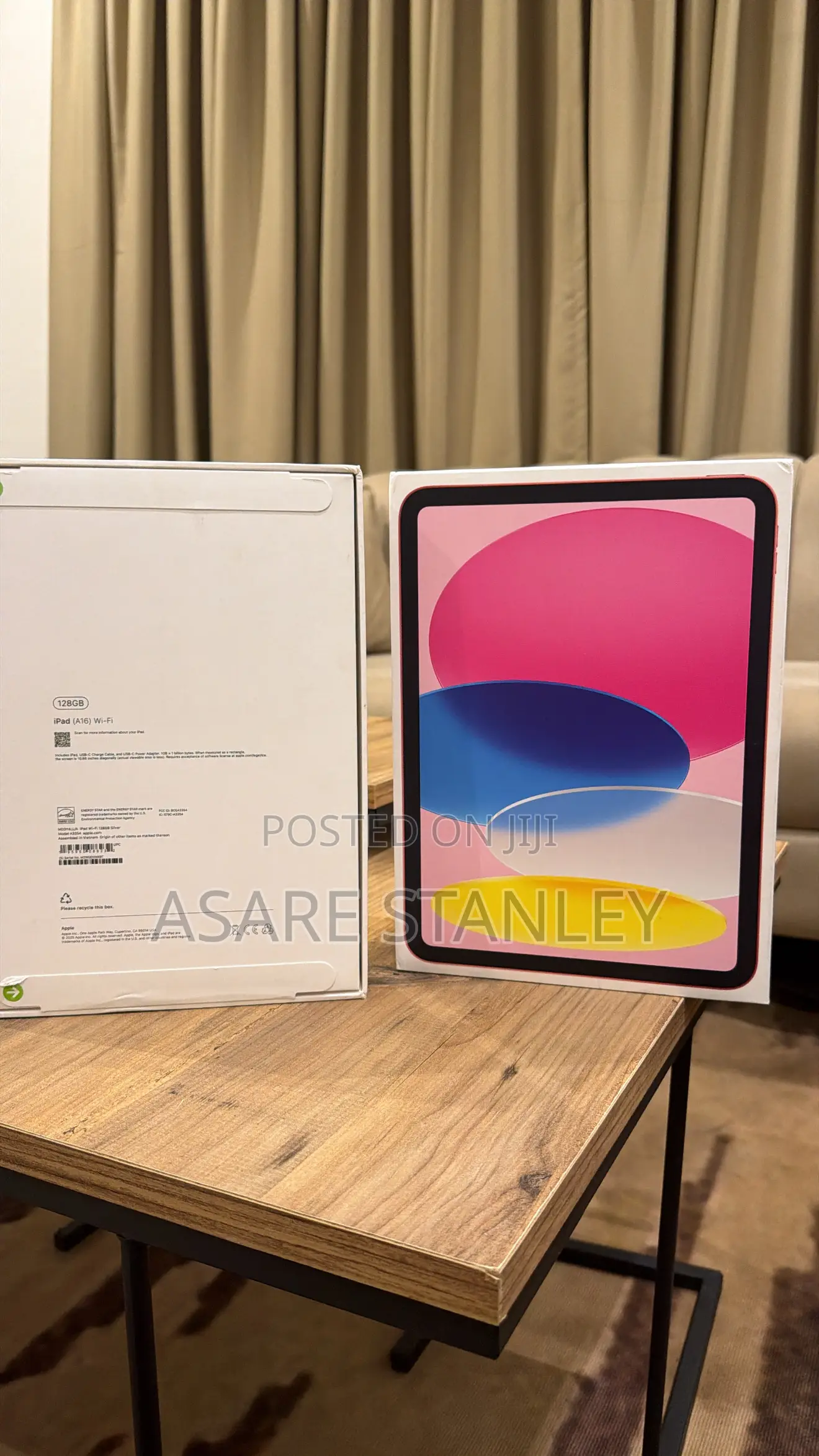 New Apple iPad (2025) 128 GB Pink