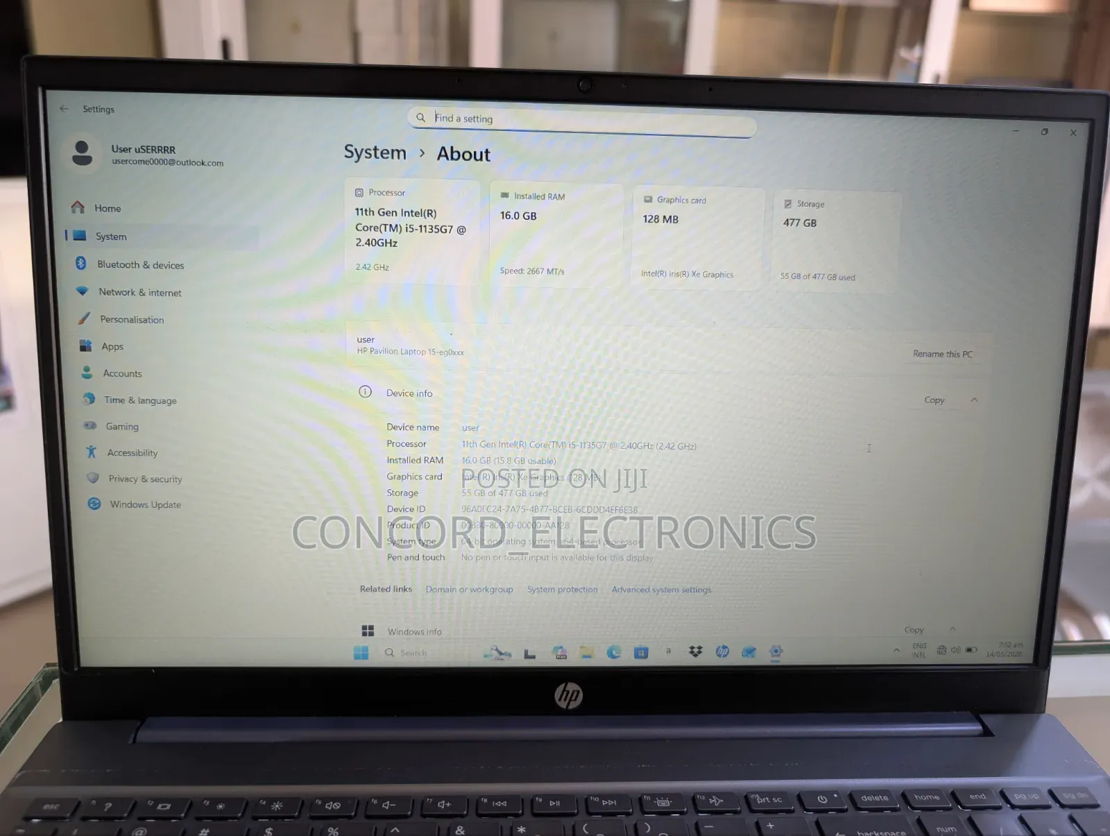 Laptop HP Pavilion 15 16GB Intel Core i5 SSD 512GB