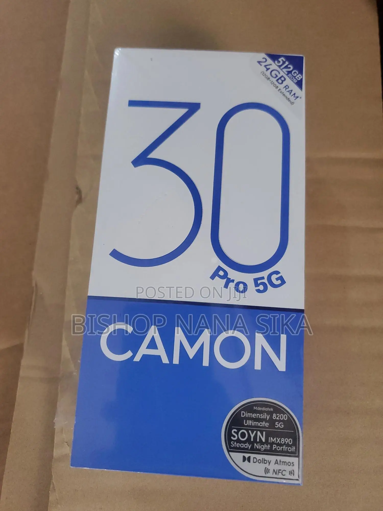 New Tecno Camon 30 Pro 5G 256 GB Black