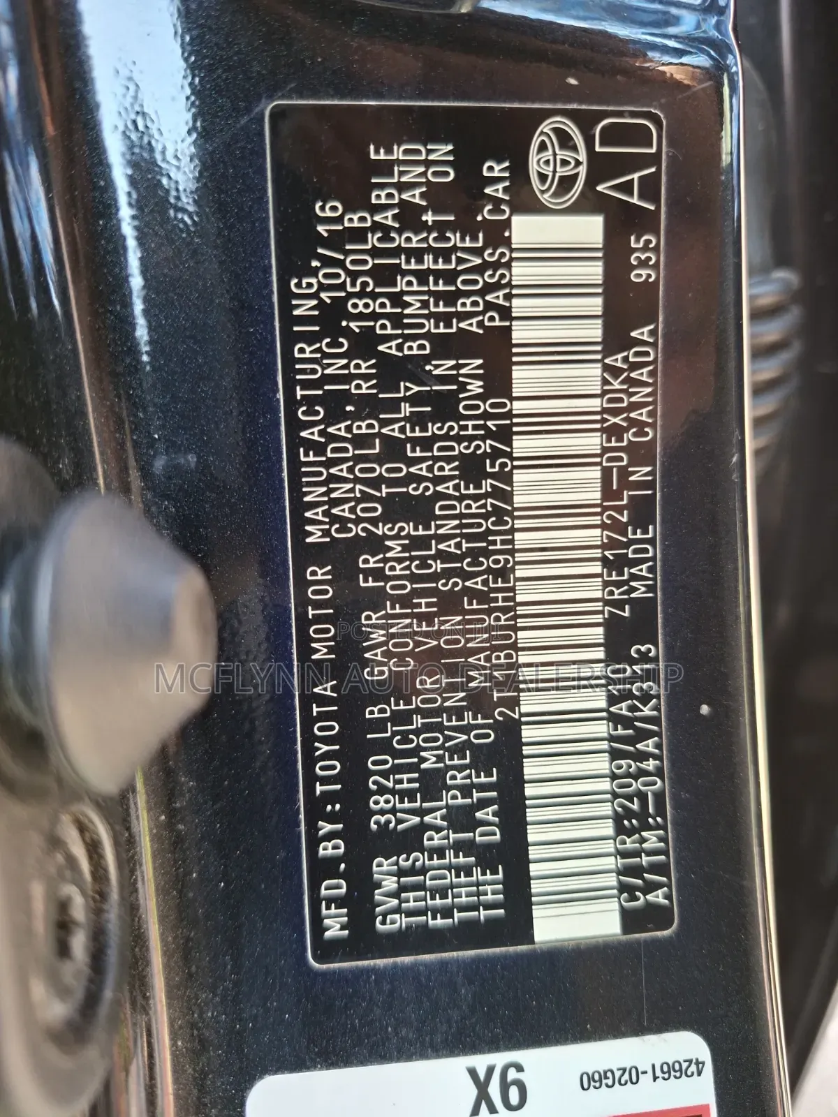 Toyota Corolla L 4dr Sedan (1.8L 4cyl CVT) 2017 Black
