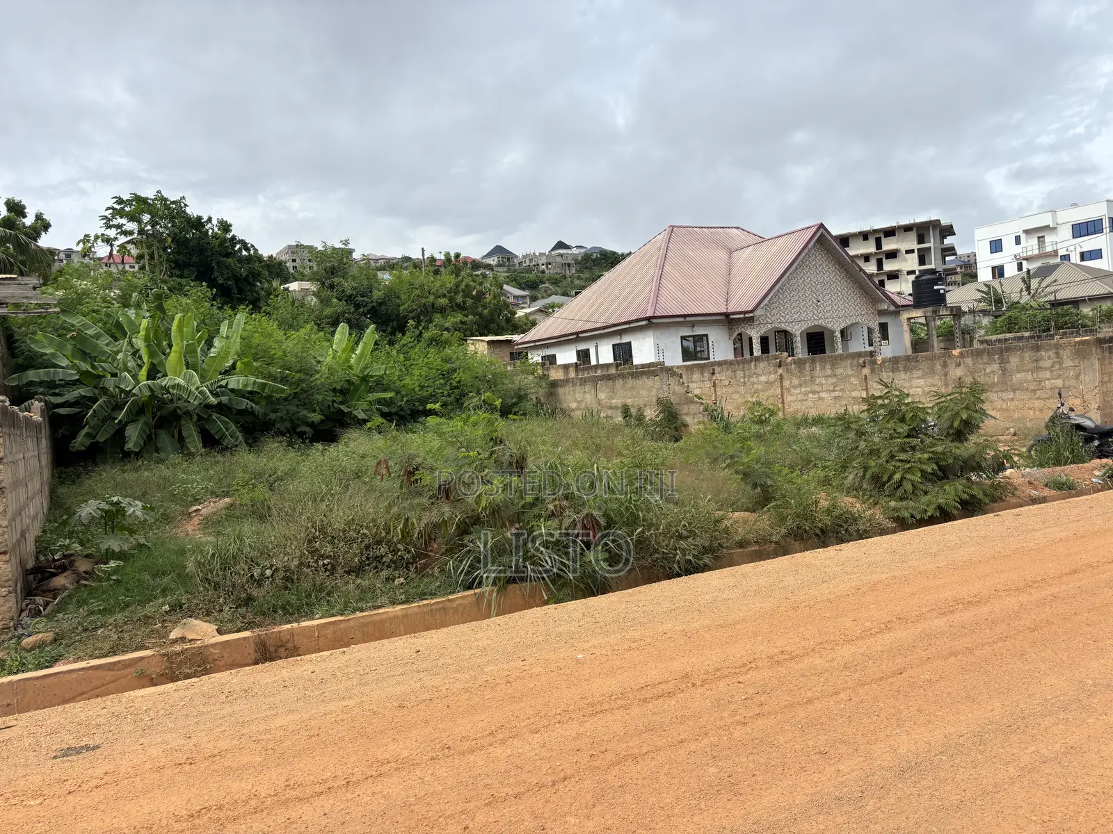 Fenced Half-Plot for Sale at Bortianor Sea View