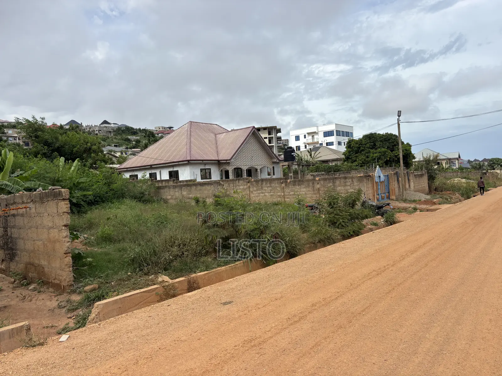 Fenced Half-Plot for Sale at Bortianor Sea View