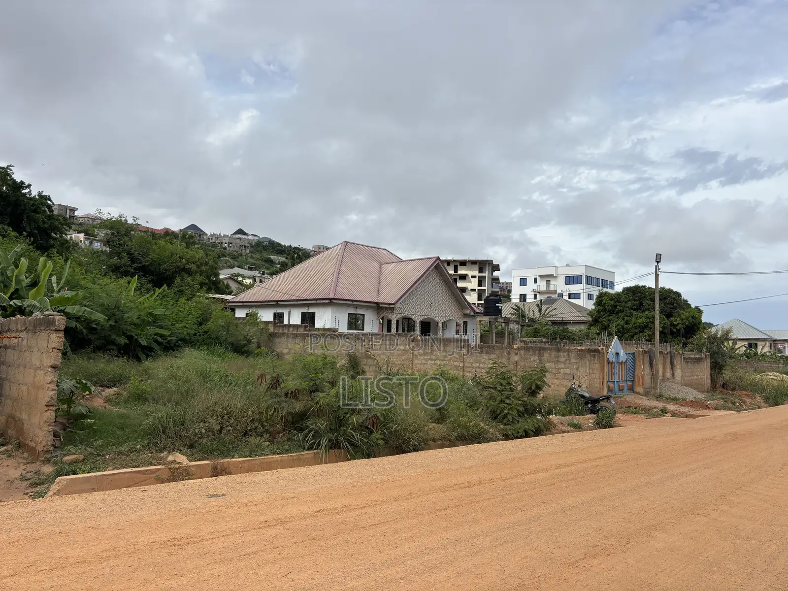 Fenced Half-Plot for Sale at Bortianor Sea View