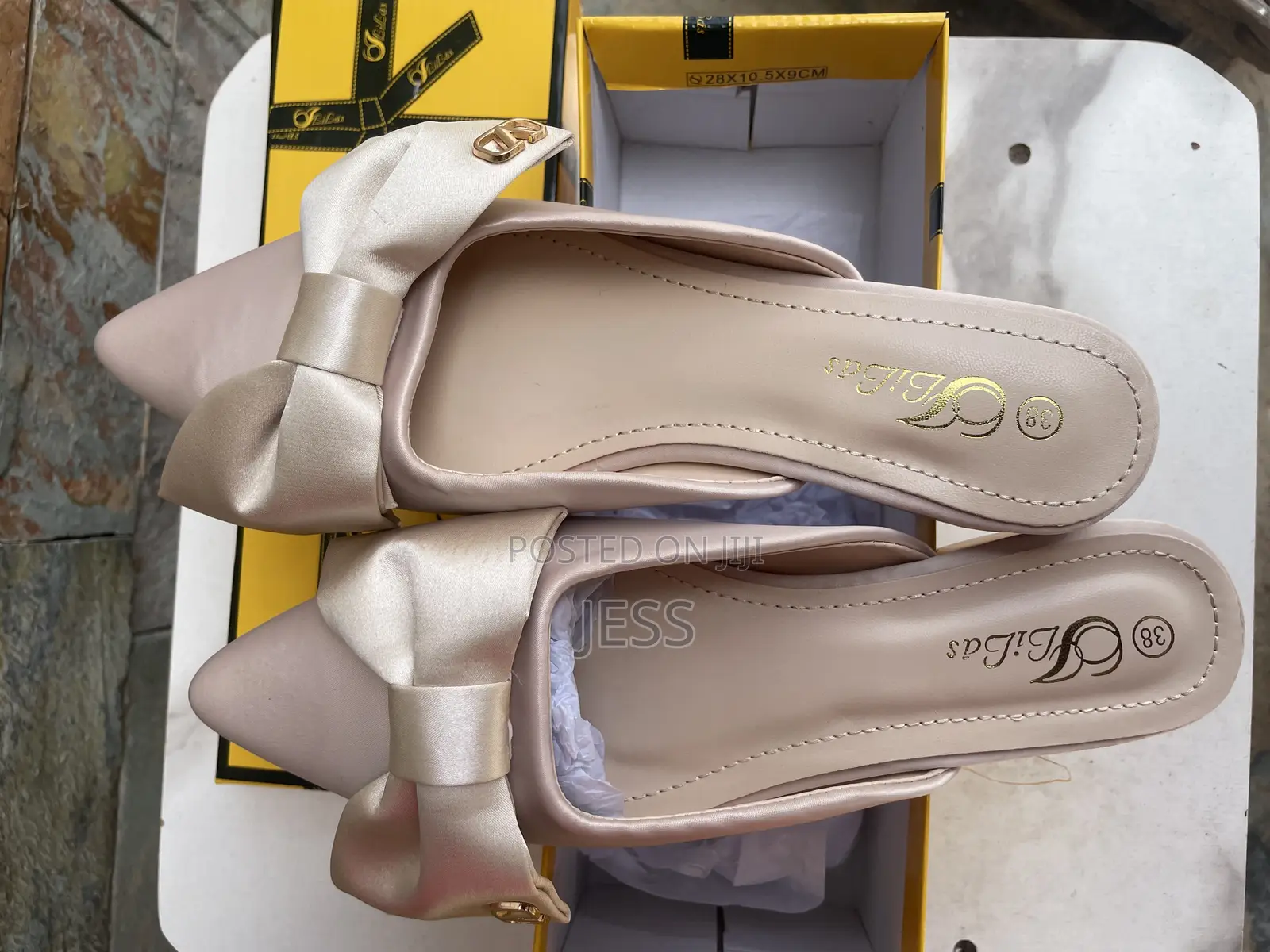 Women’S Bow Mules/Flats With Pointed Front