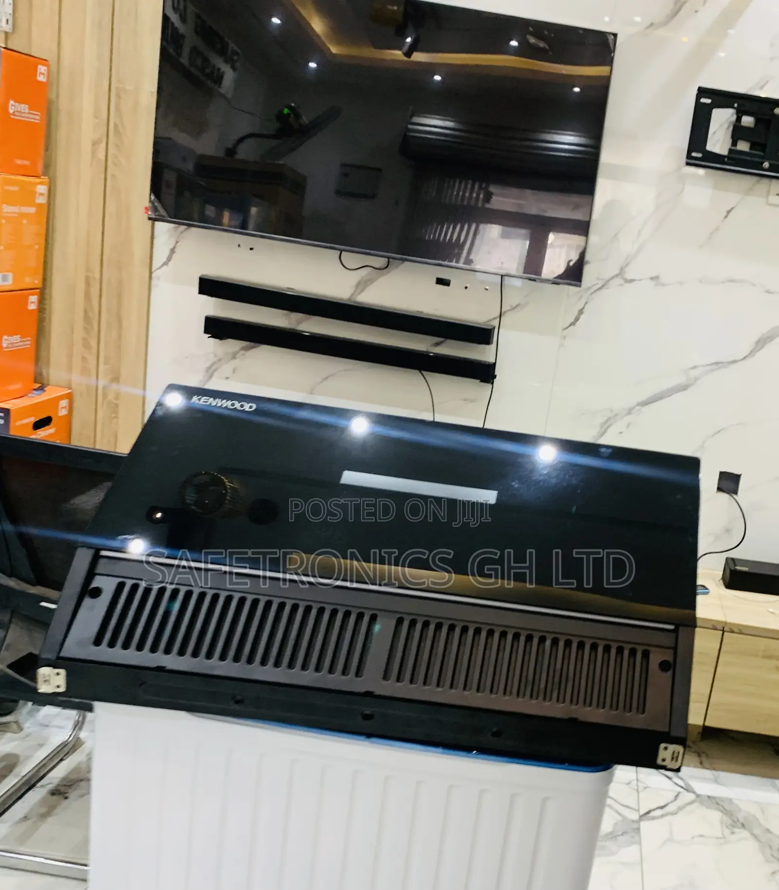 Original New Kenwood 90cm Extractor in a Mirror Black