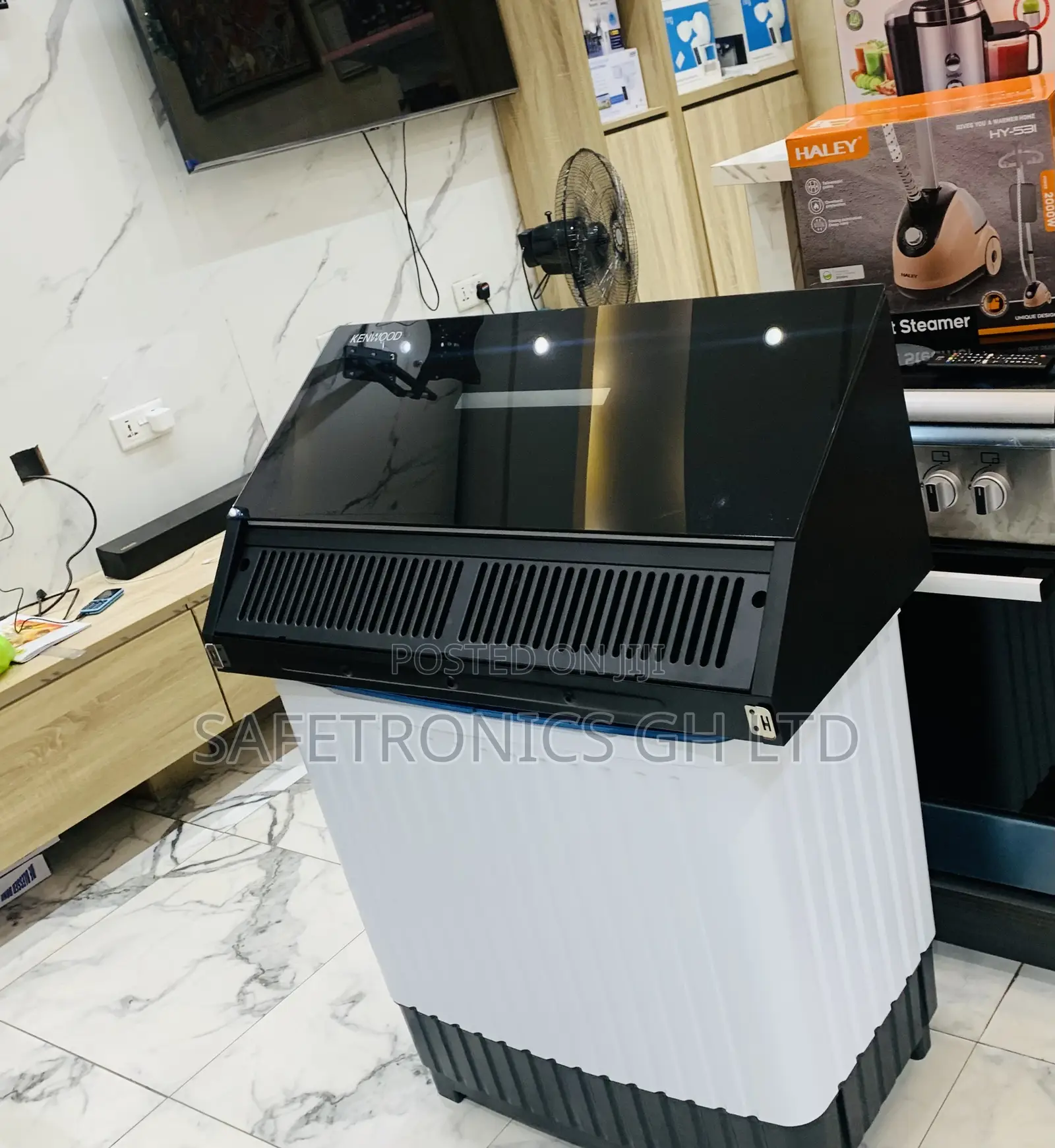 Check Out Kenwood 90cm Extractor in a Mirror Black