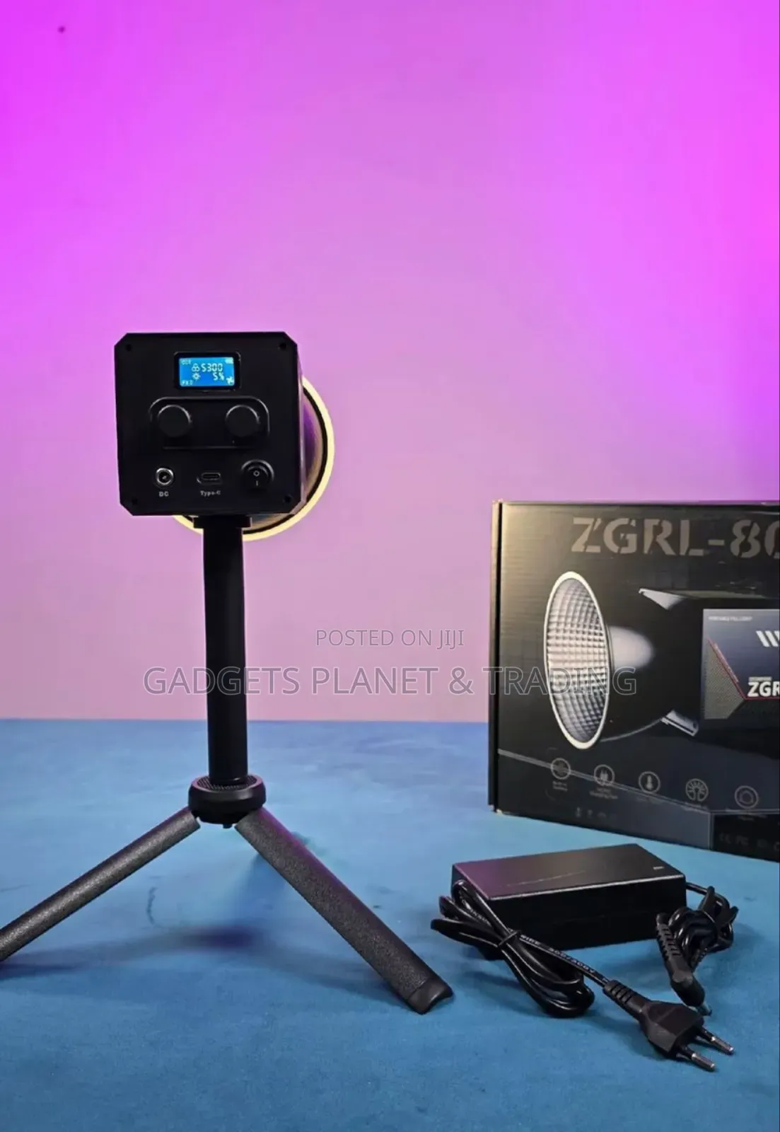 ZGRL-80 Portable Fill Photography Cool Warm Lights With Inbuilt Fan