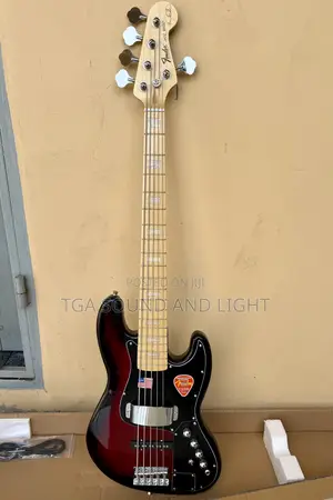 Fender Active 5 Strings Active Jazz Bass Guitar [Red]