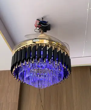 Chandelier Retractable Ceiling Fan