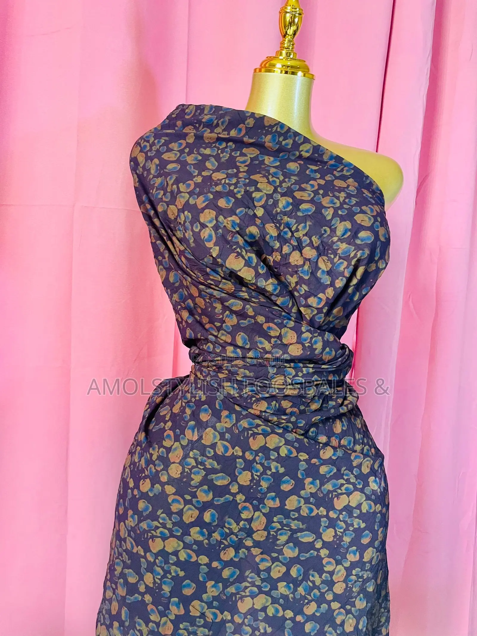 London Fabric Floral Material