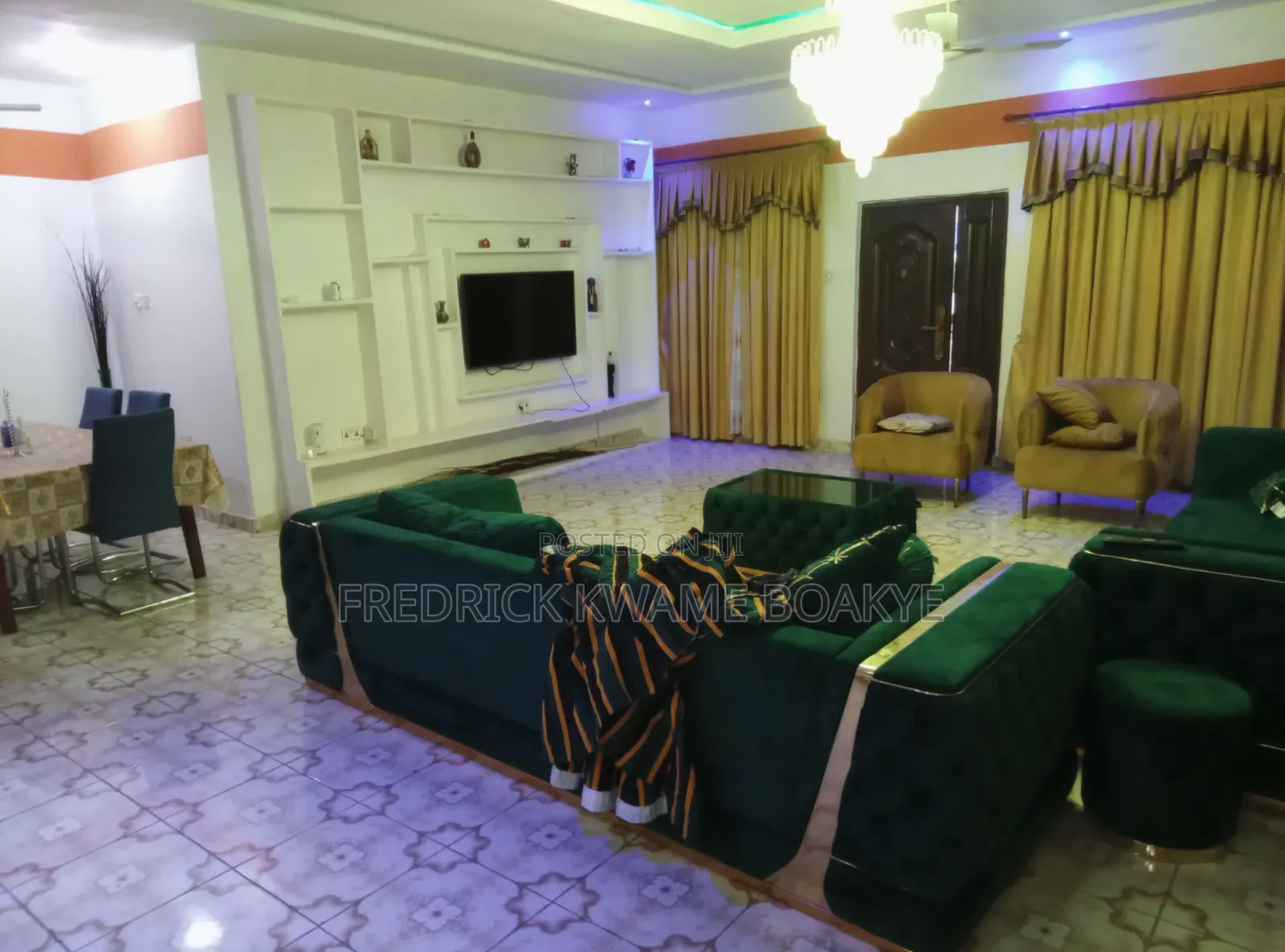Furnished 5bdrm House in Brother K Estate, Kumasi Metropolitan for rent