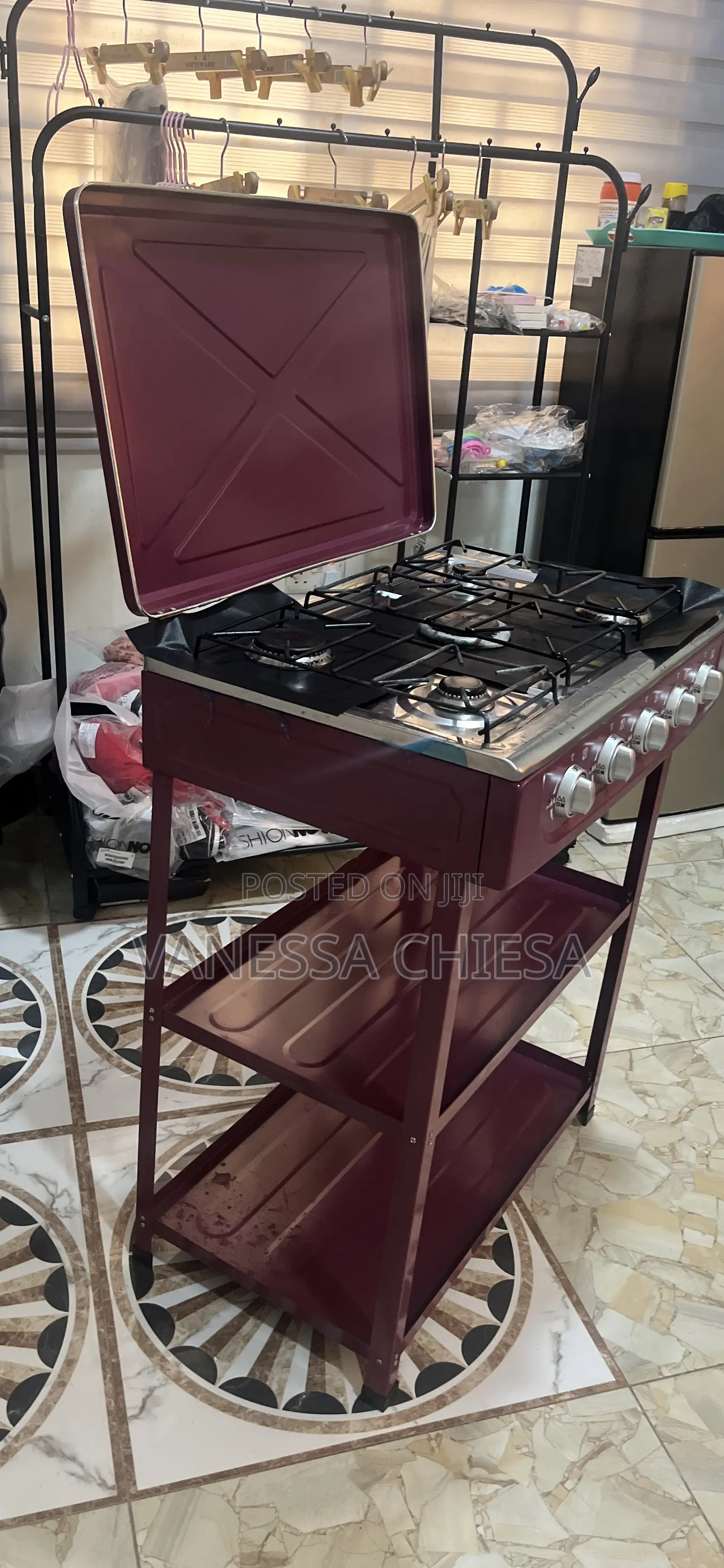 Nasco 5in1 Gas Burner With Shelves
