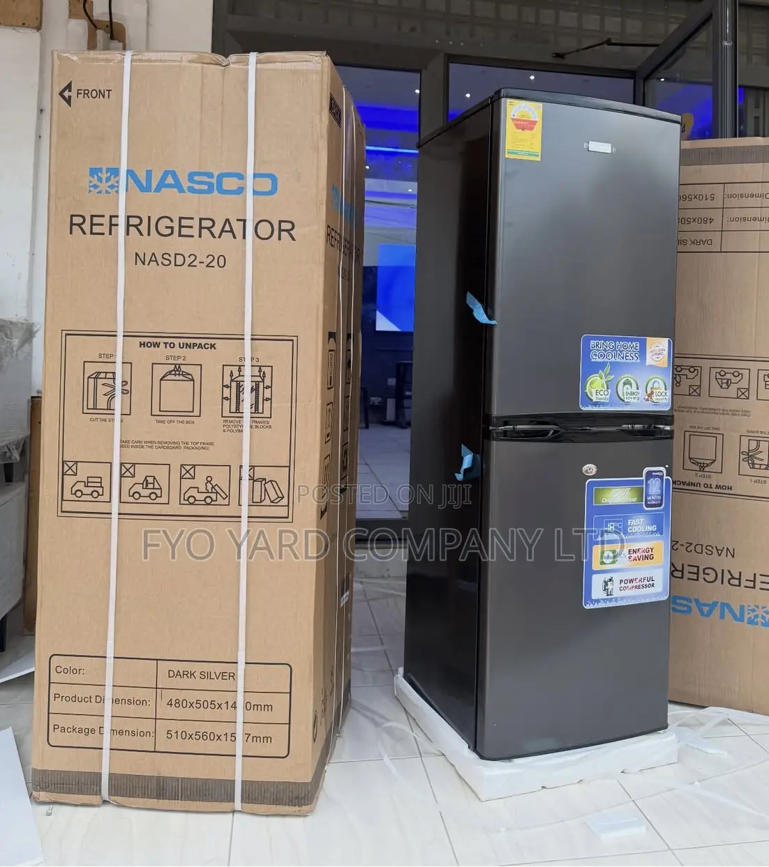 Nasco 147l Gross Double Door Refrigerator (Dd2-20/Nasd2-20)