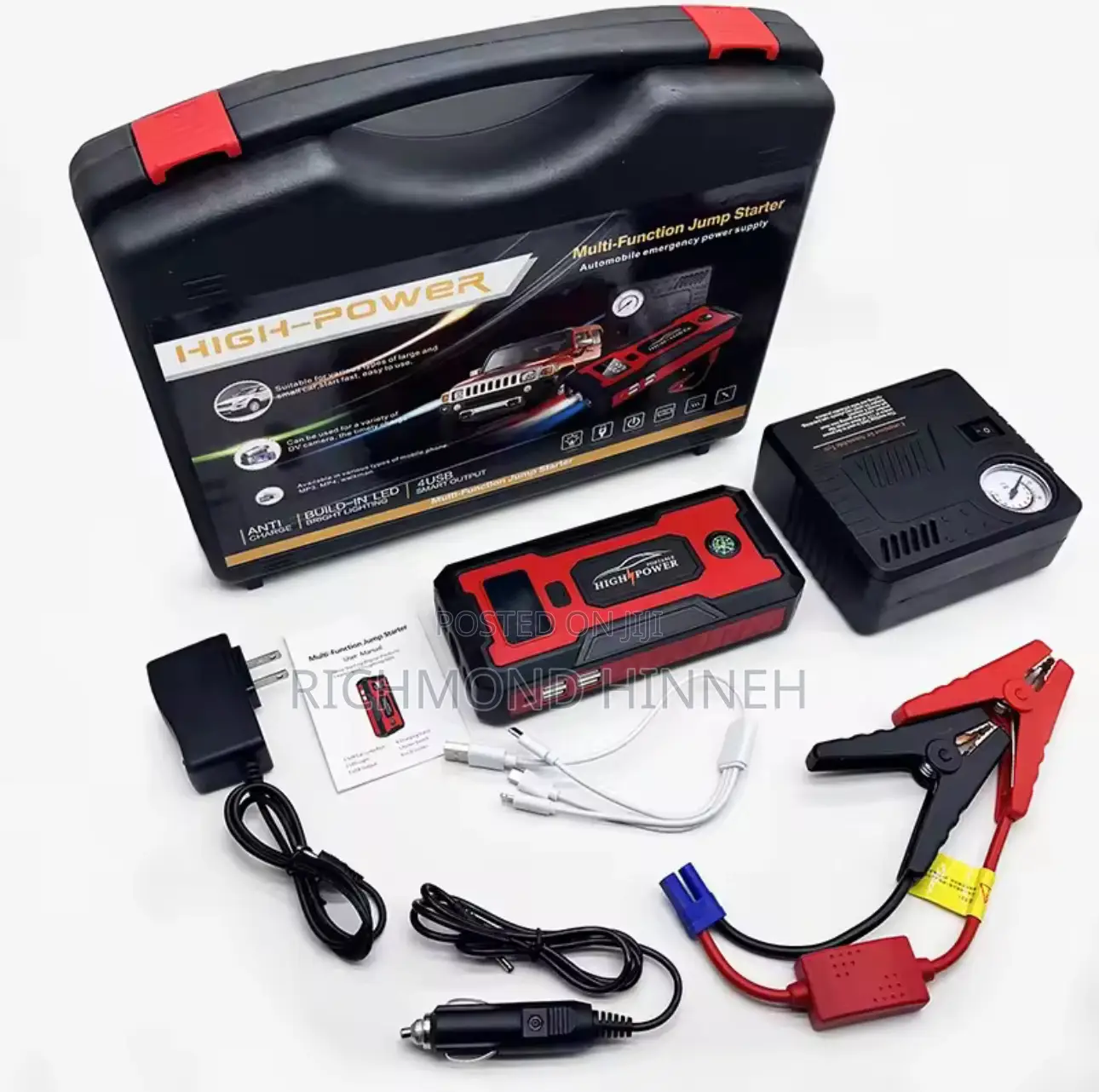Car Battery Jump Starter 12v High Power + Tyre Pump