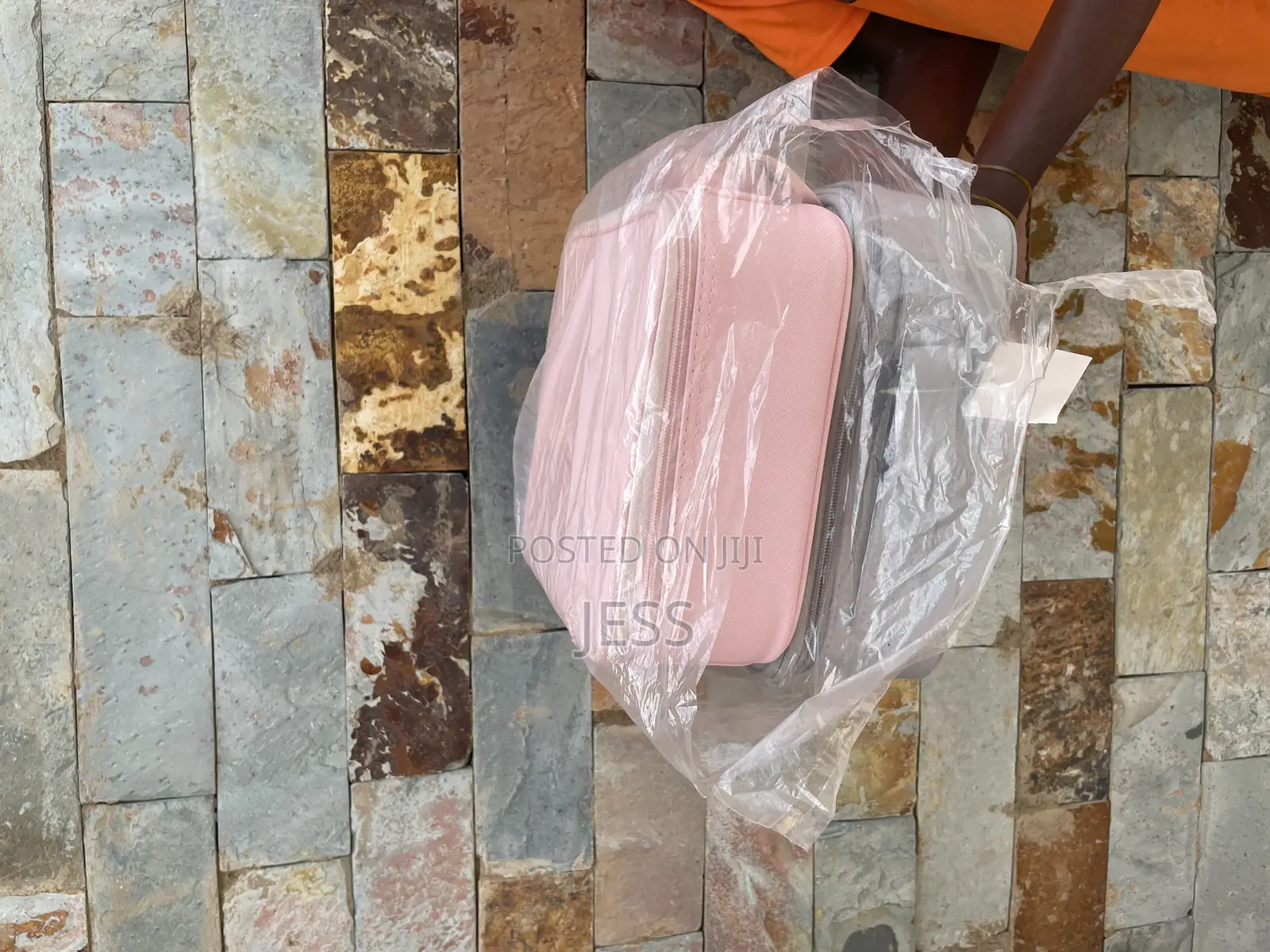 Soft Pink Jewelry/Make Up Bag