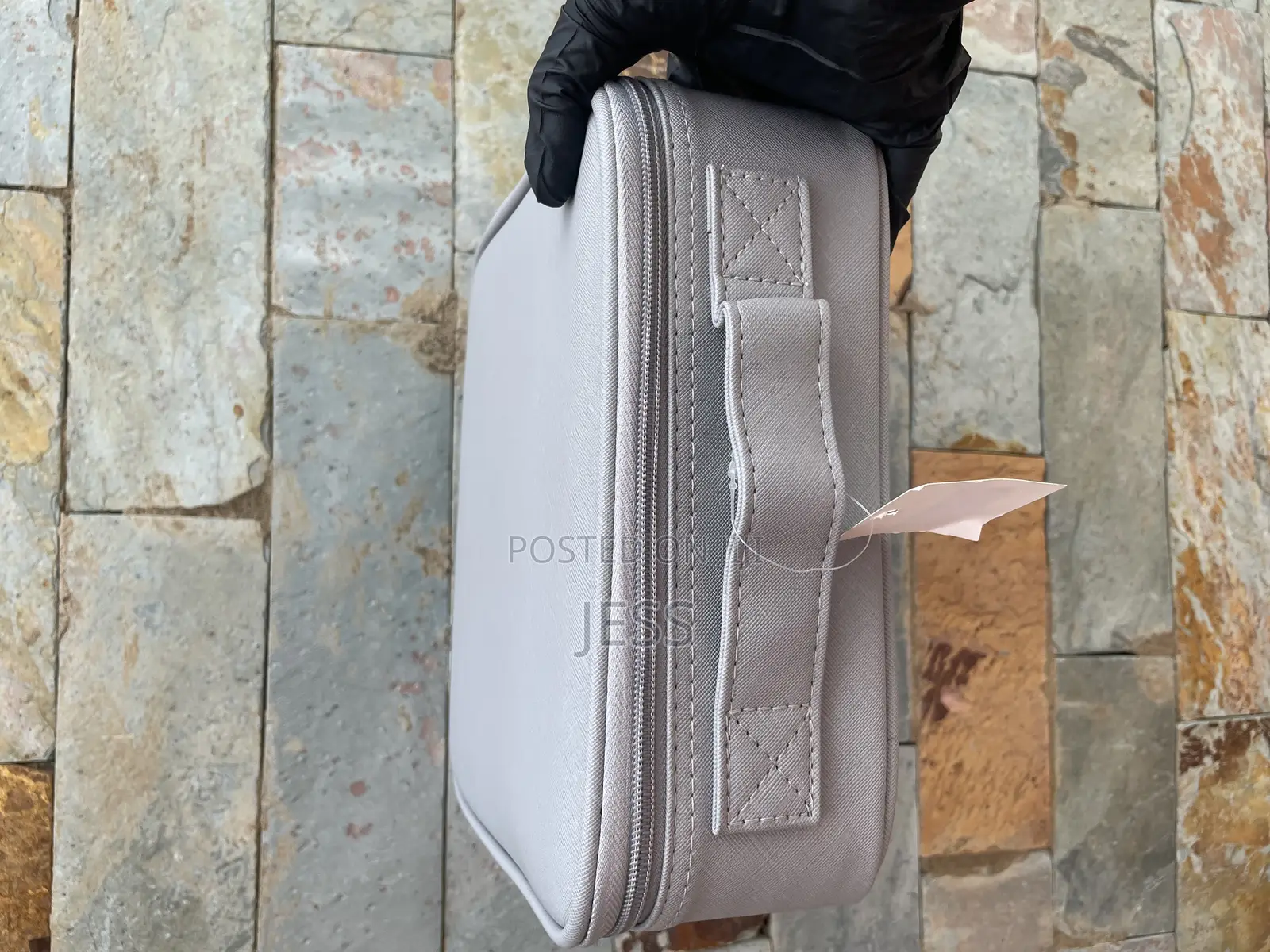 Gray Jewelry/Make Up Bag