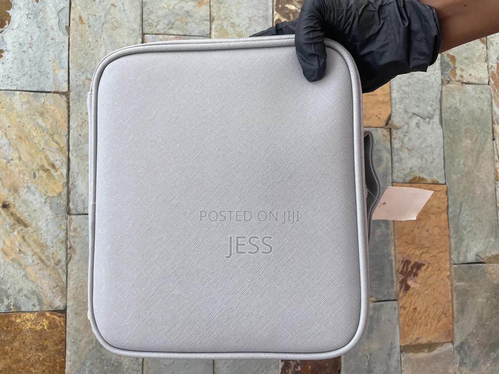 Gray Jewelry/Make Up Bag