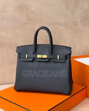 This Is Original Pure Leather Hermes Black Brikin 25 Handbags