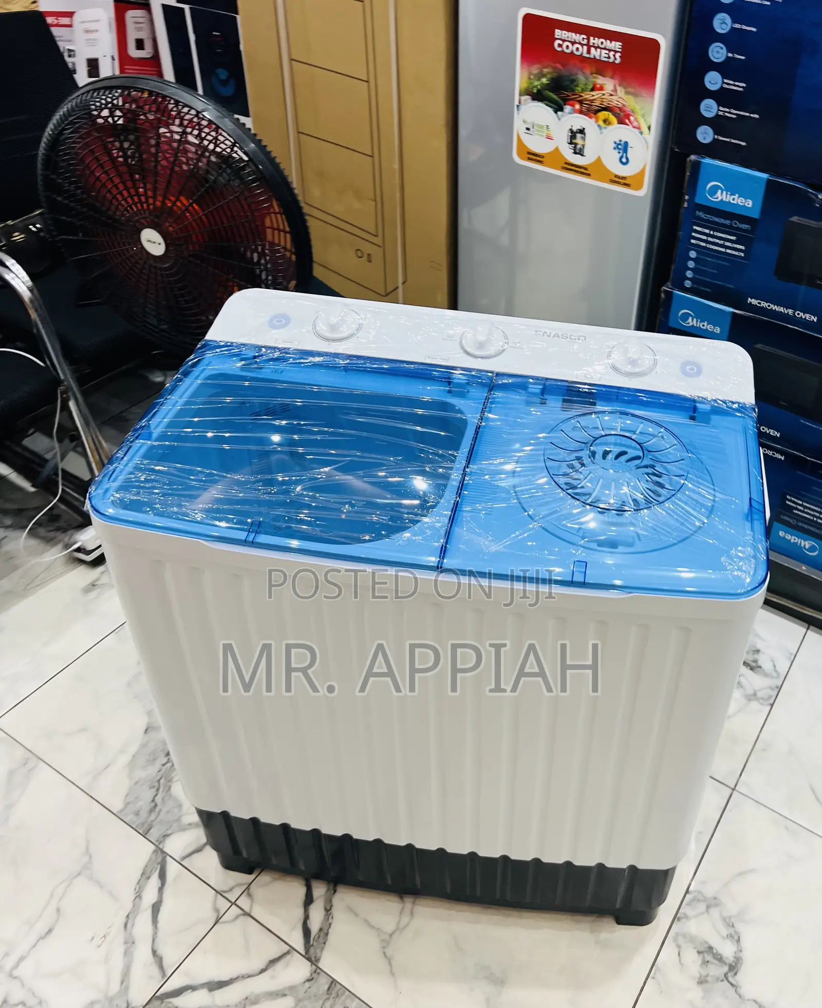 Choose Premium Nasco 10kg Spin Dry Transparent Lid Washing Machine.