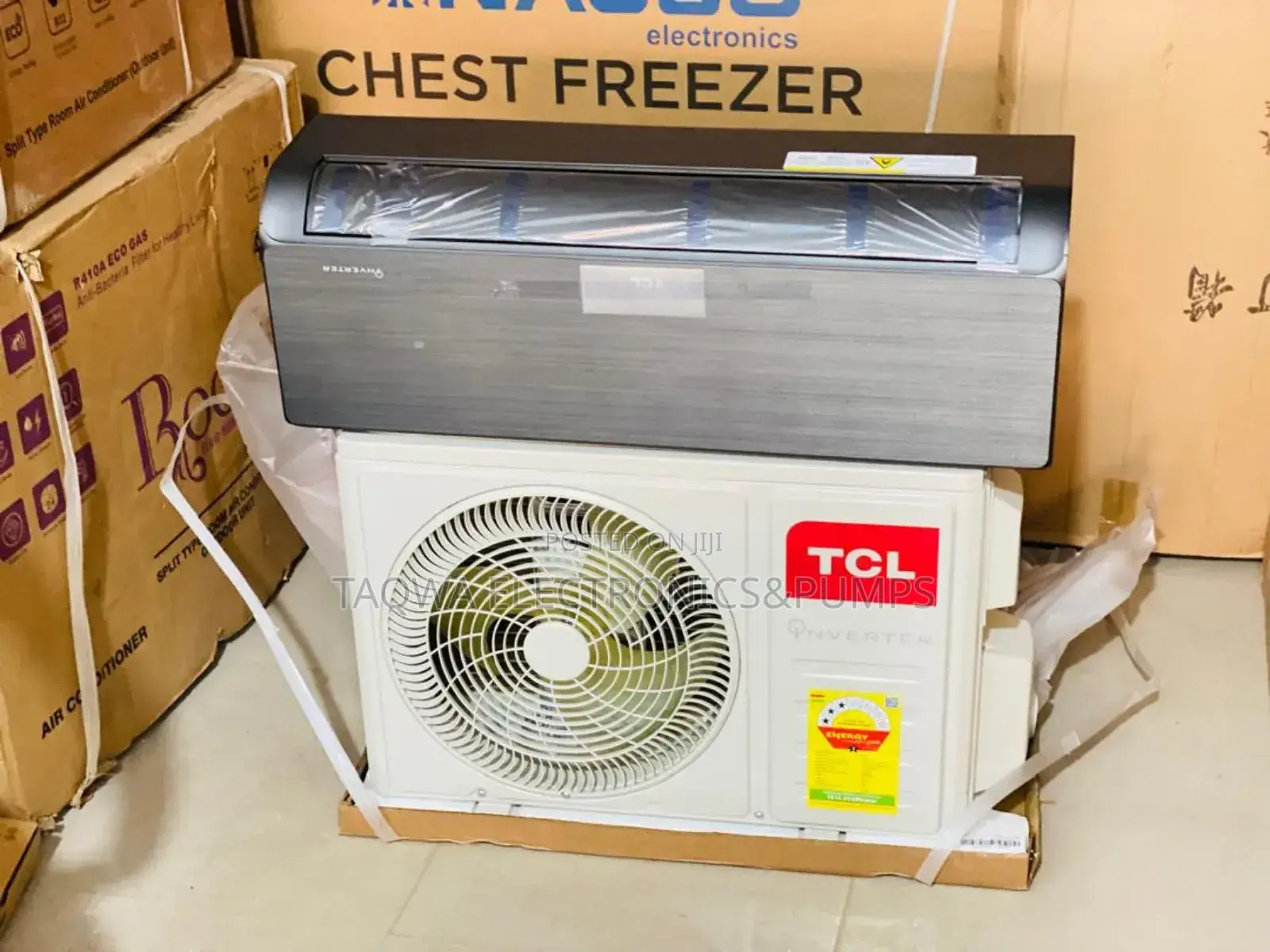 TCL 1.5hp Black Inverter Air Conditioner