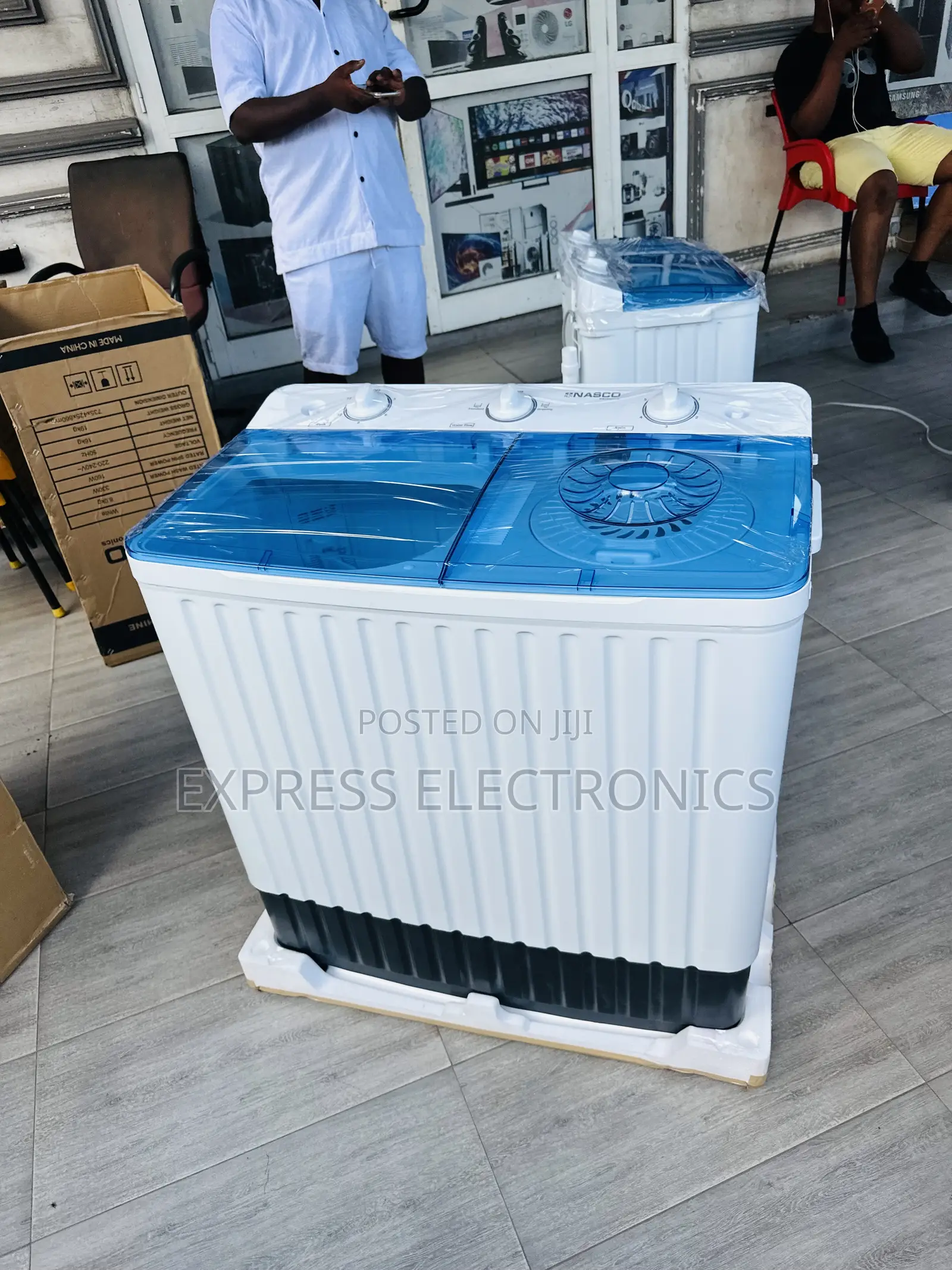 Pure Copper Motor Sleek Wm Topload Twintub Nasco 10kg