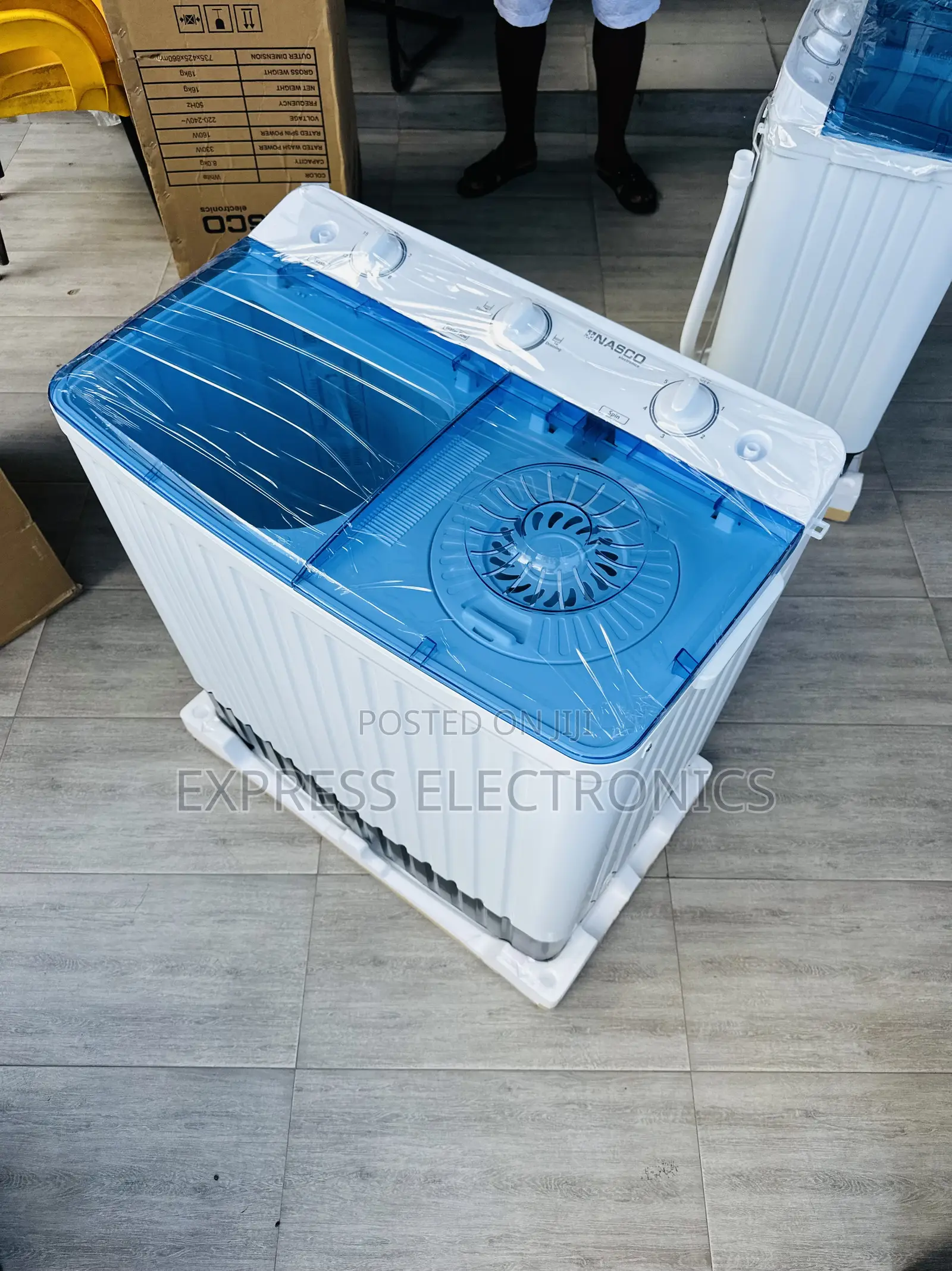 Wash and Spin Designed Washing Machine Nasco 10kg