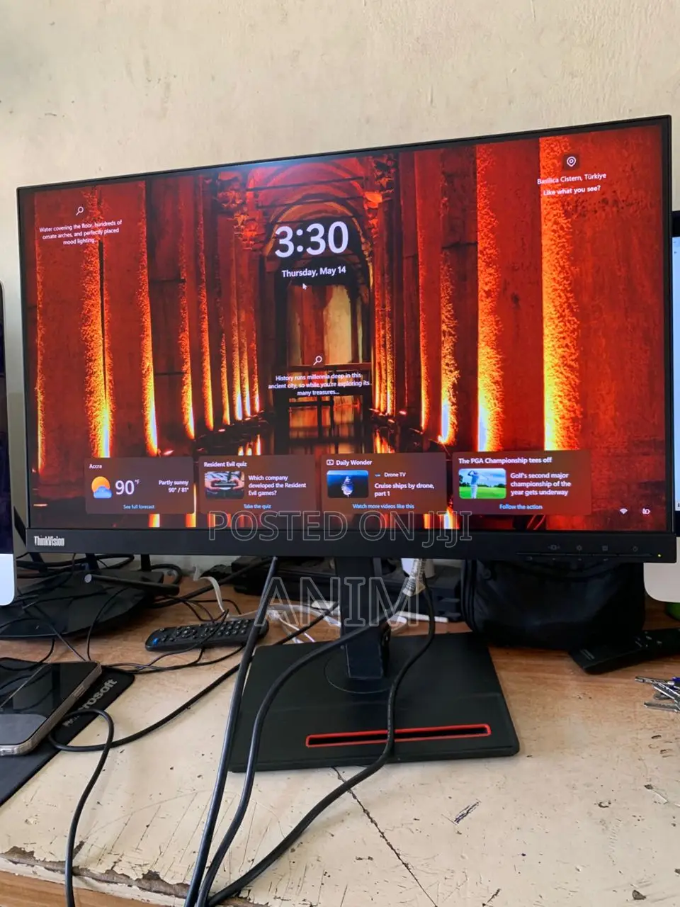 Thinkvision 24 Inches QHD Ips 2560x1440 Type-C Monitor