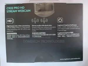 Logitech C922 Pro Hd Stream Webcam Fullhd 1080p Video Streaming