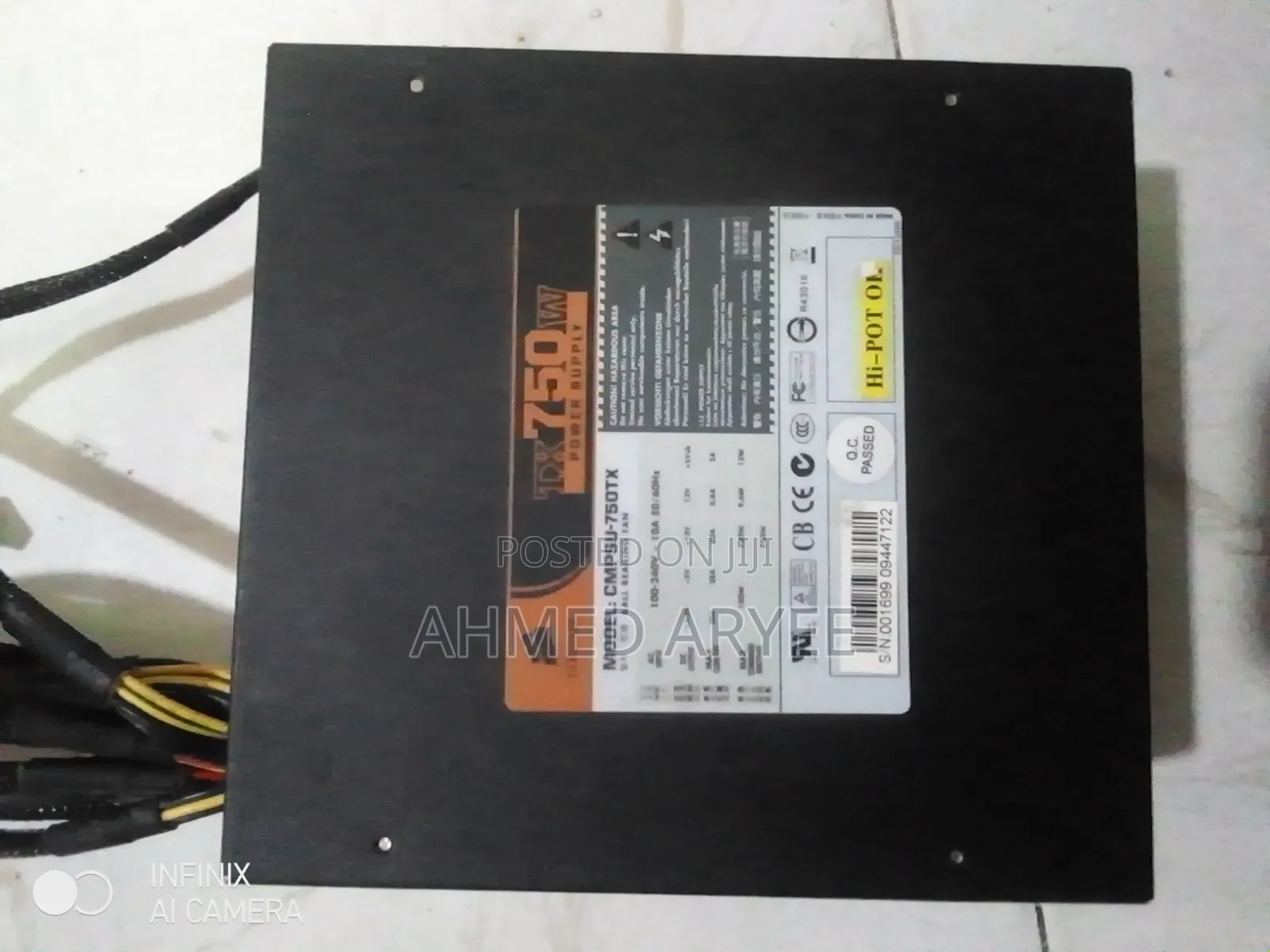 Gaming Corsair 750 Watts Psu